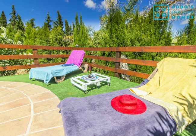 Terraza de esta casa rural en Alhaurín el Grande