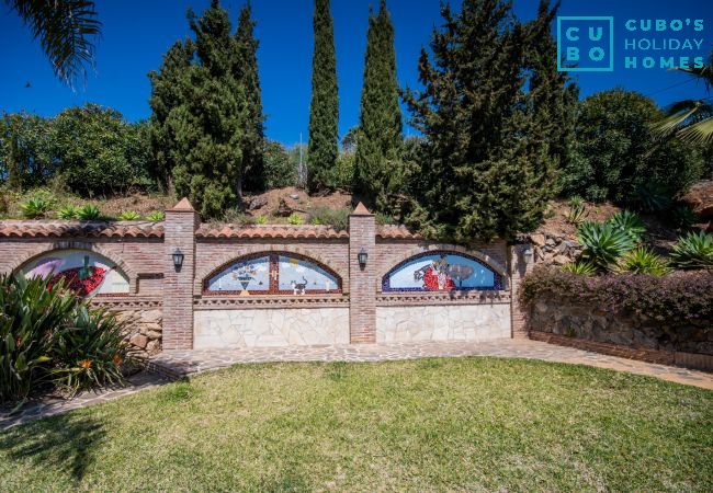 Jardín de este apartamento rural en Mijas Pueblo