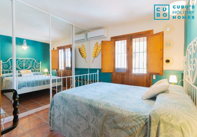 Dormitorio de este apartamento rural en Mijas Pueblo