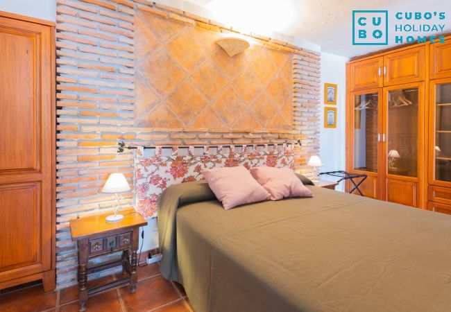 Dormitorio de este apartamento rural en Mijas Pueblo