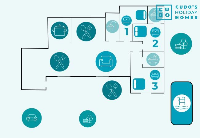 Villa en Málaga - Cubo's Cozy & Modern Sol de Malaga Villa en Málaga - Cubo's Cozy & Modern Sol de Malaga