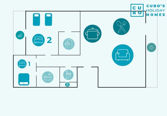 Apartamento en La Cala de Mijas - Cubo's Beach Side Apartment at La Cala Apartamento en La Cala de Mijas - Cubo's Beach Side Apartment at La Cala