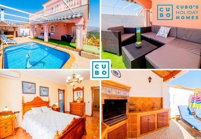 Villa vacacional privada con piscina en Álora para 9 personas.