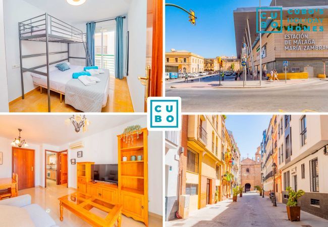 Encantador apartamento en el centro de Málaga junto a la estación de autobuses.