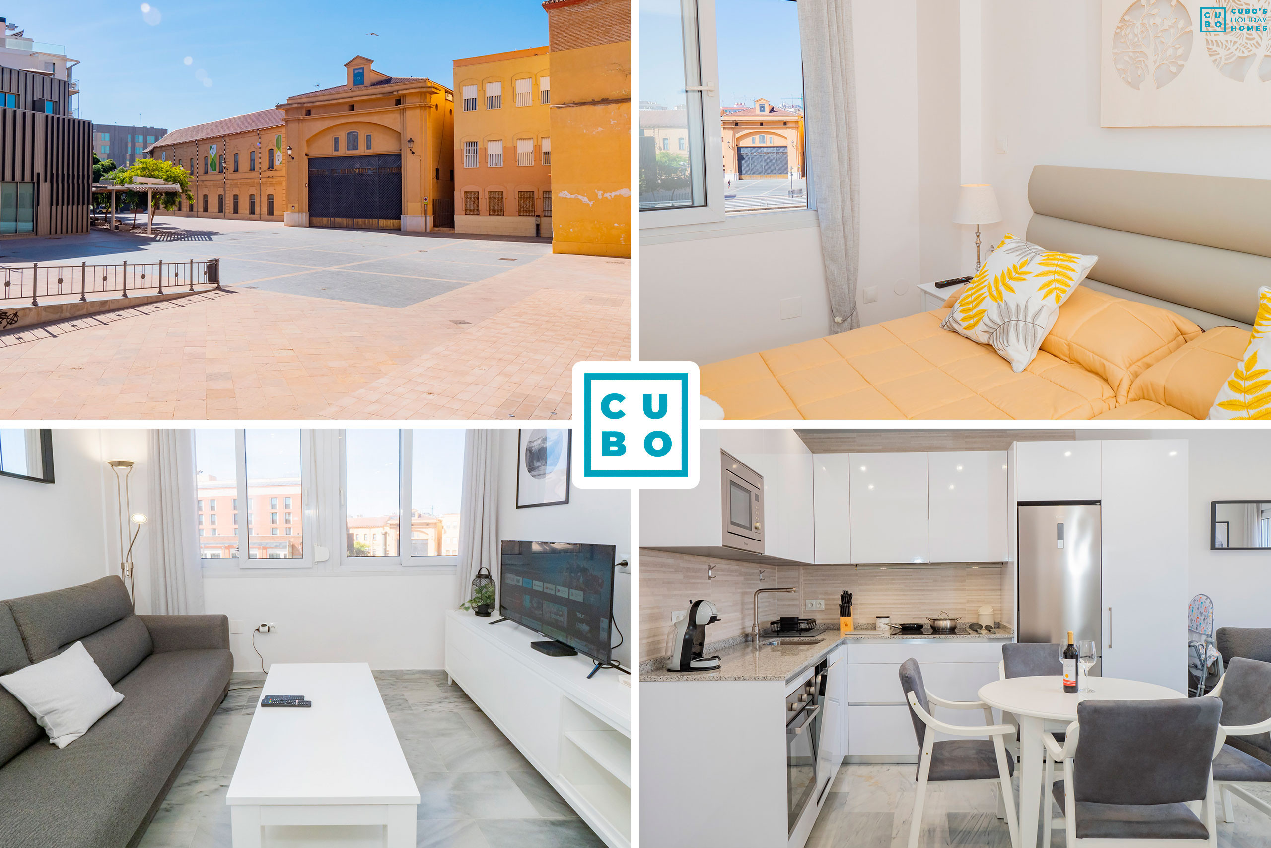 Encantador apartamento en el centro de Málaga para 4 personas.