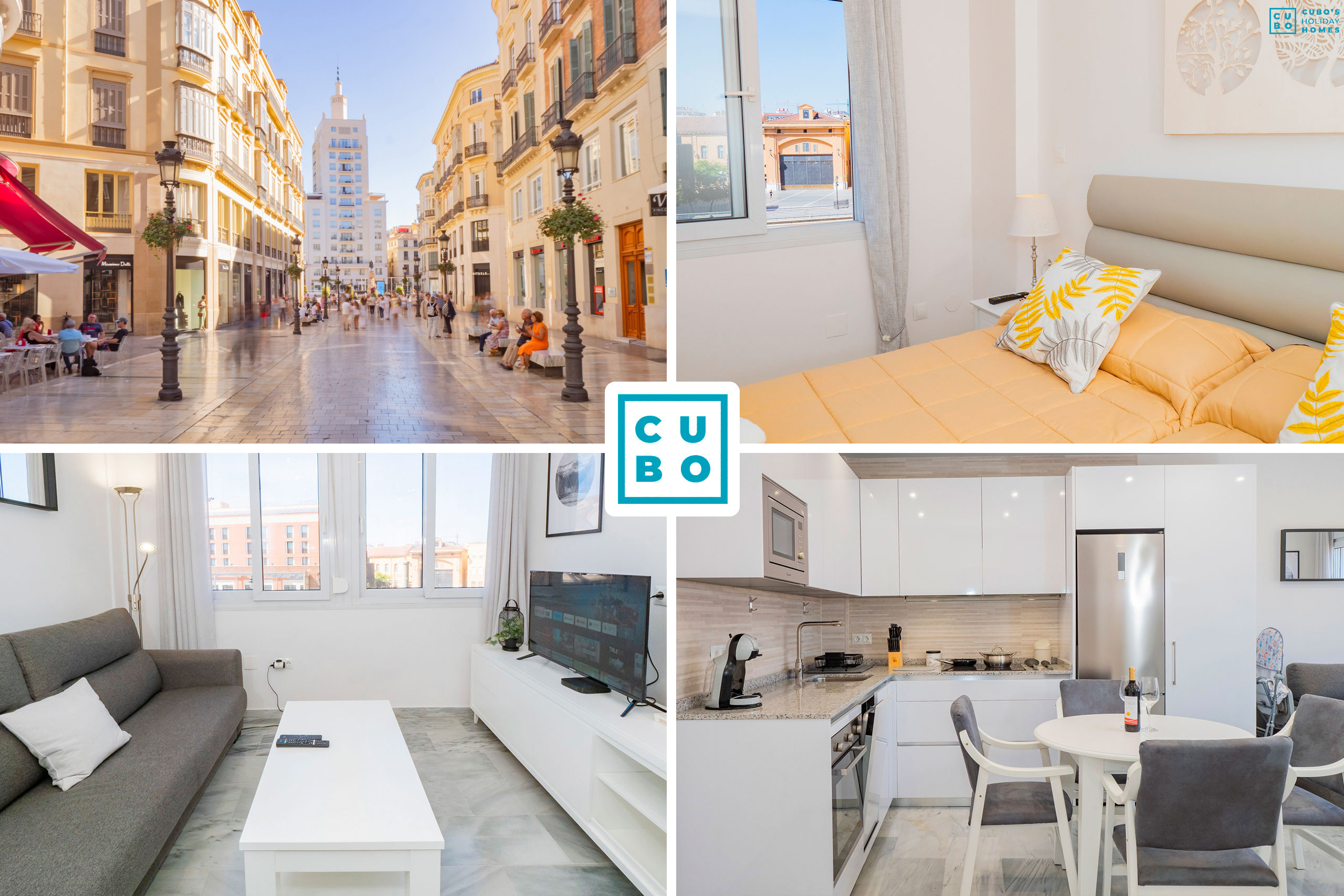 Apartamento vacacional en Málaga centro para 4 personas