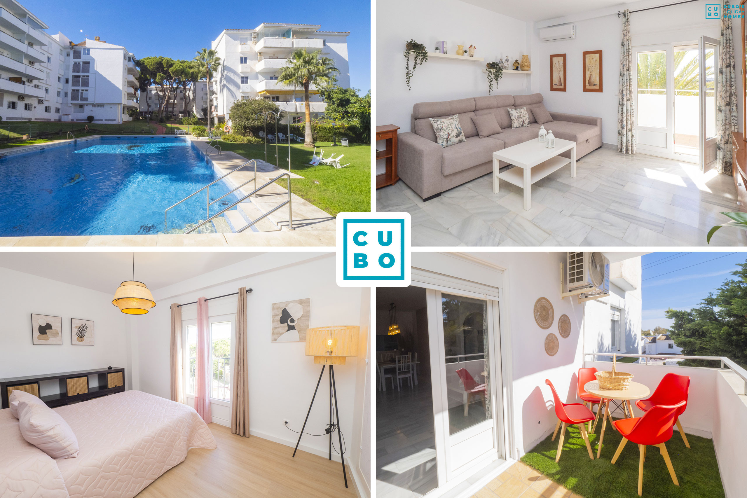 Apartamento para 6 personas con piscina en Mijas Costa.