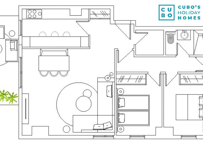 Apartamento en Málaga - Cubo's Luxury Urban Sky Apartment 12 Apartamento en Málaga - Cubo's Luxury Urban Sky Apartment 12