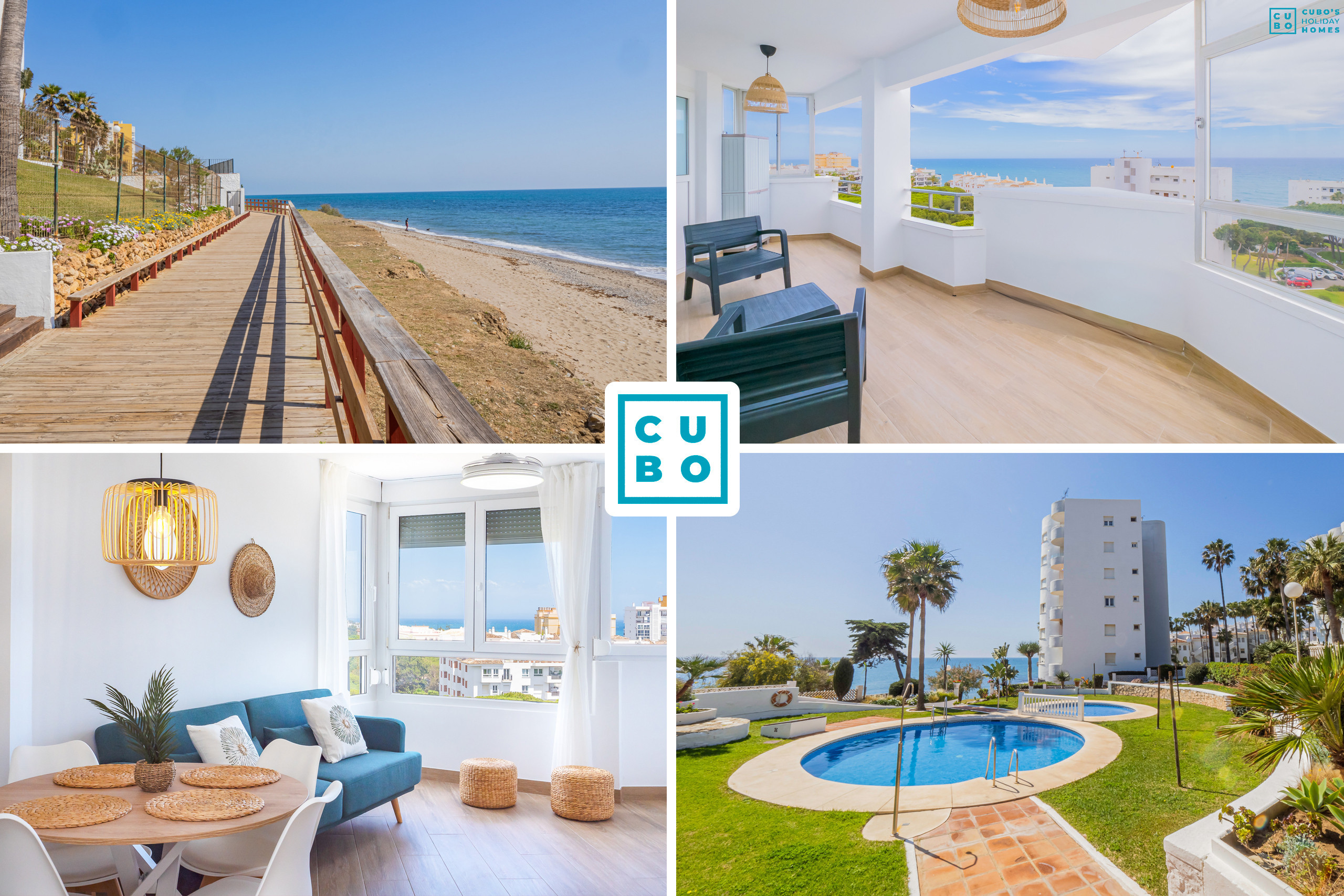 Apartamento vacacional en Mijas con piscina