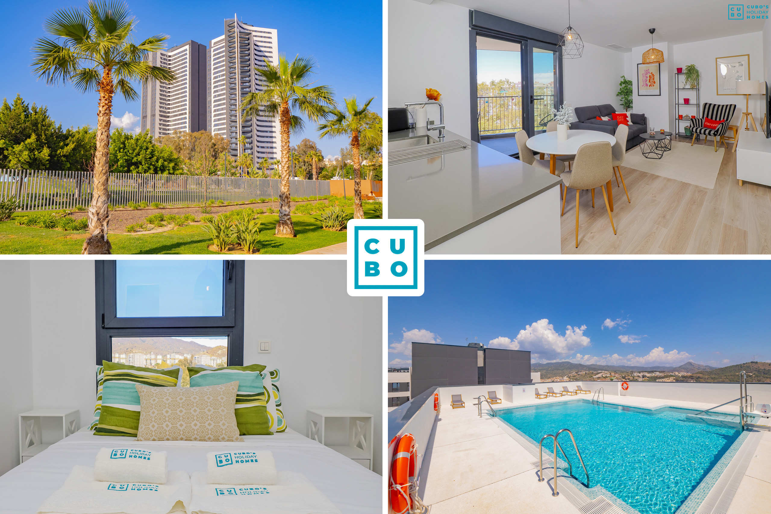Maravilloso apartamento vacacional con piscina en Málaga