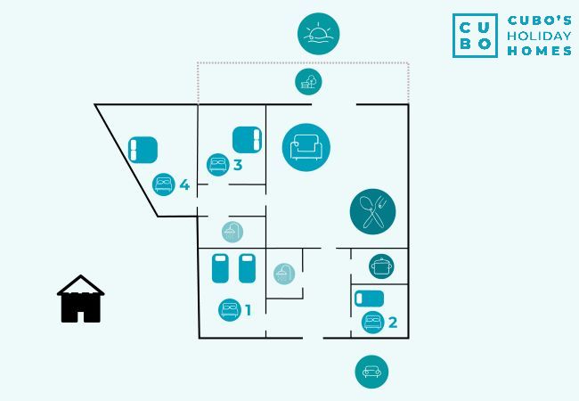 Villa en Mijas Costa - Cubo's Beachfront Villa Khayyam Villa en Mijas Costa - Cubo's Beachfront Villa Khayyam