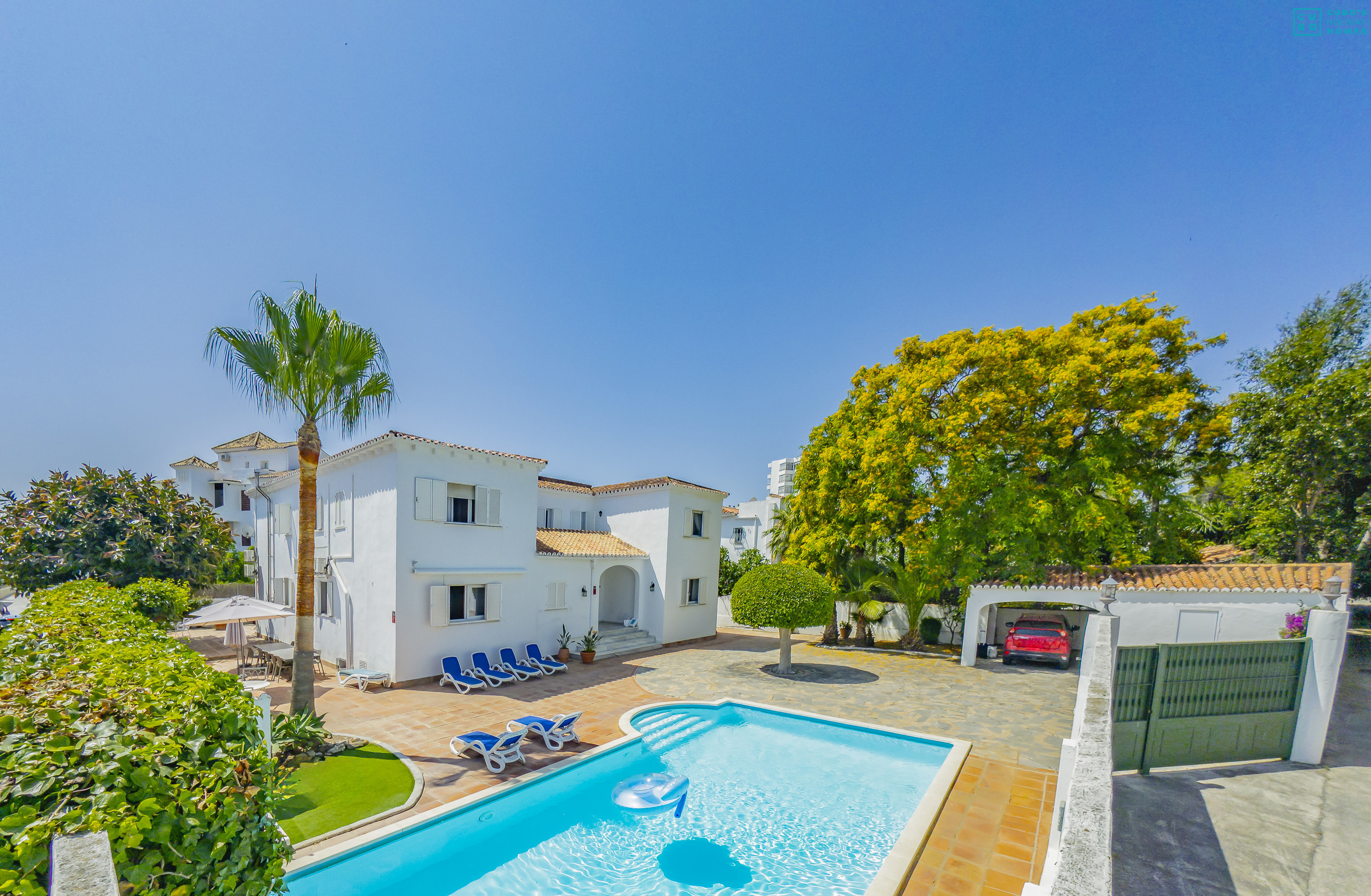 Villa vacacional con piscina privada en Mijas
