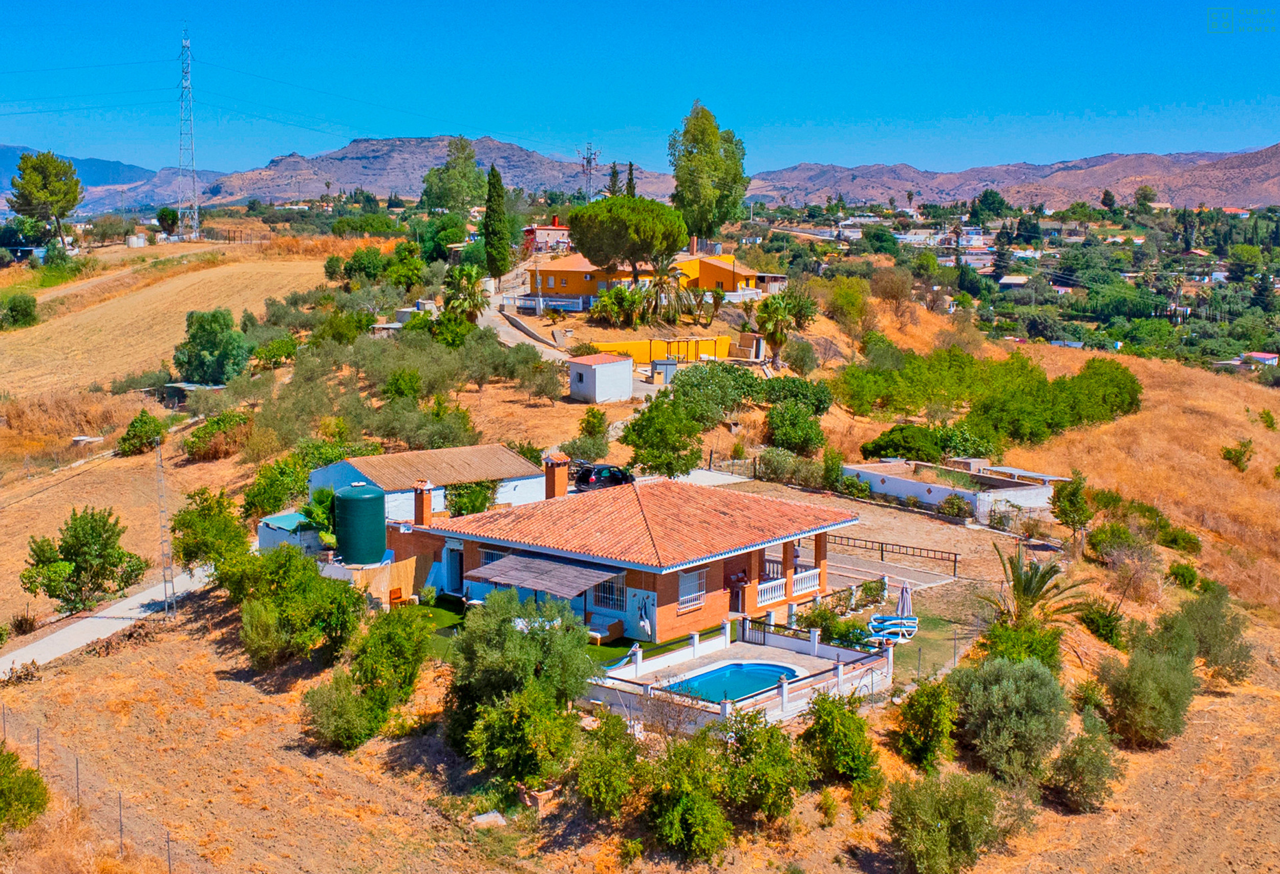 Casa rural con piscina en Cártama