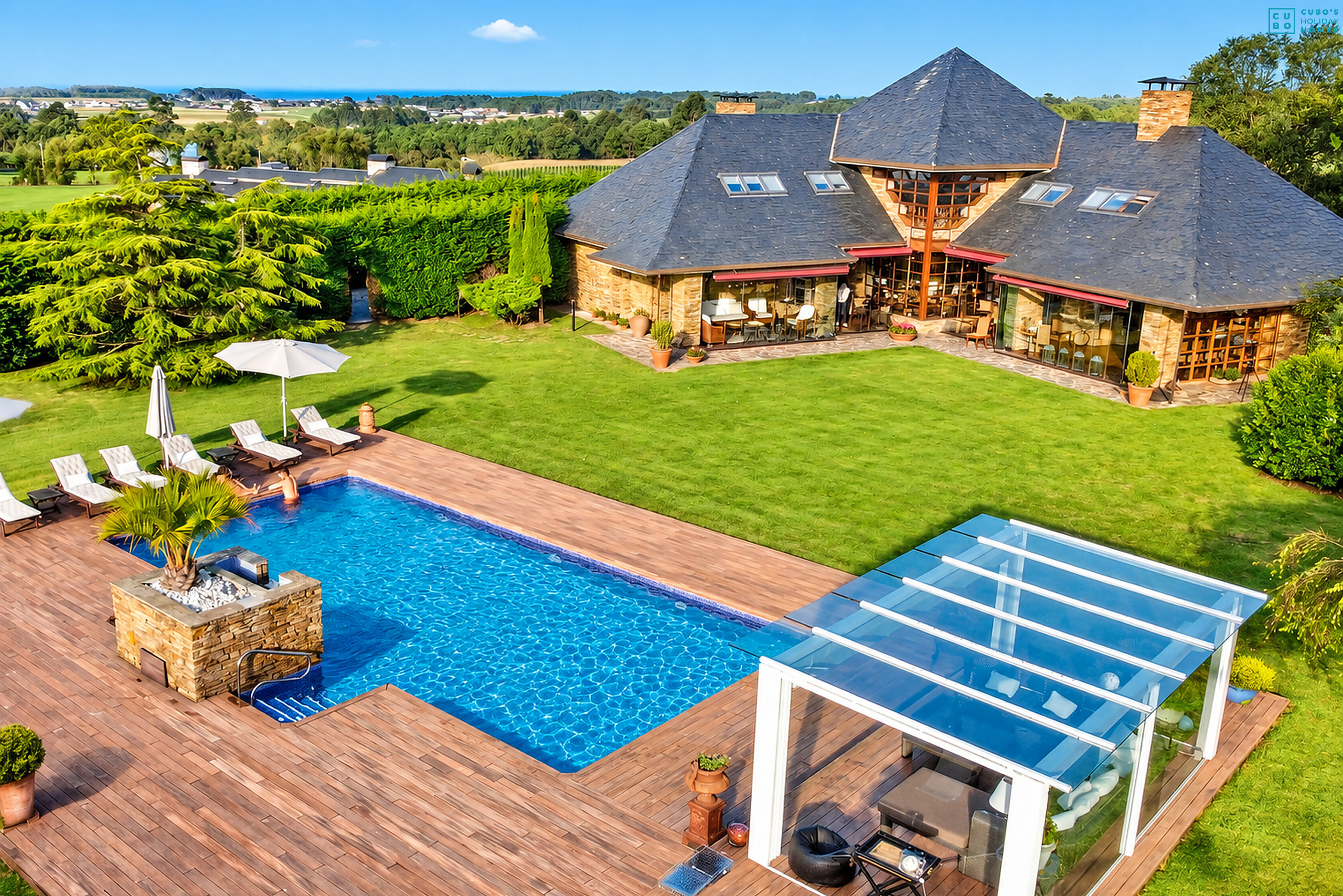 Villa de lujo con piscina en Asturias