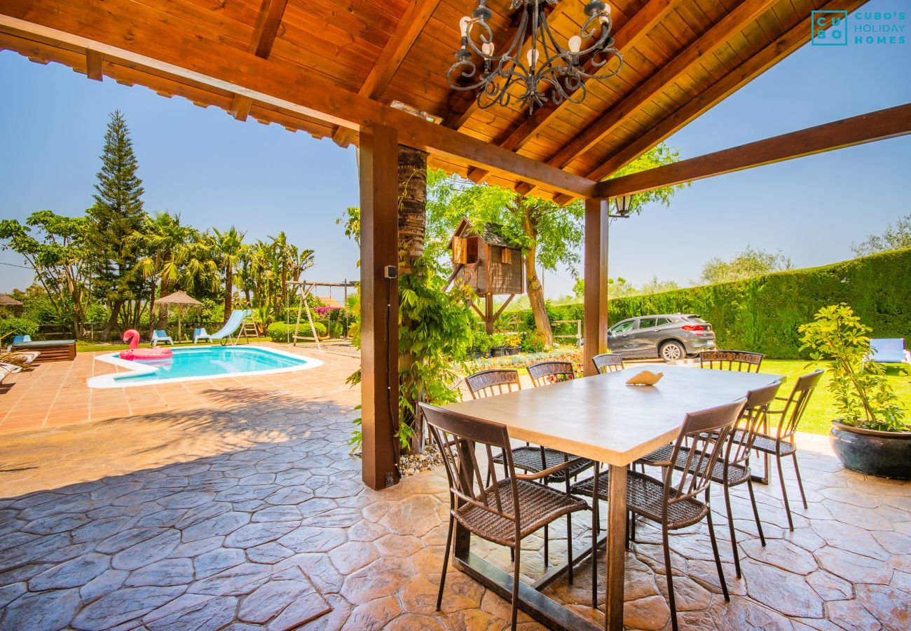 Terraza de esta villa en Alhaurín de la Torre 