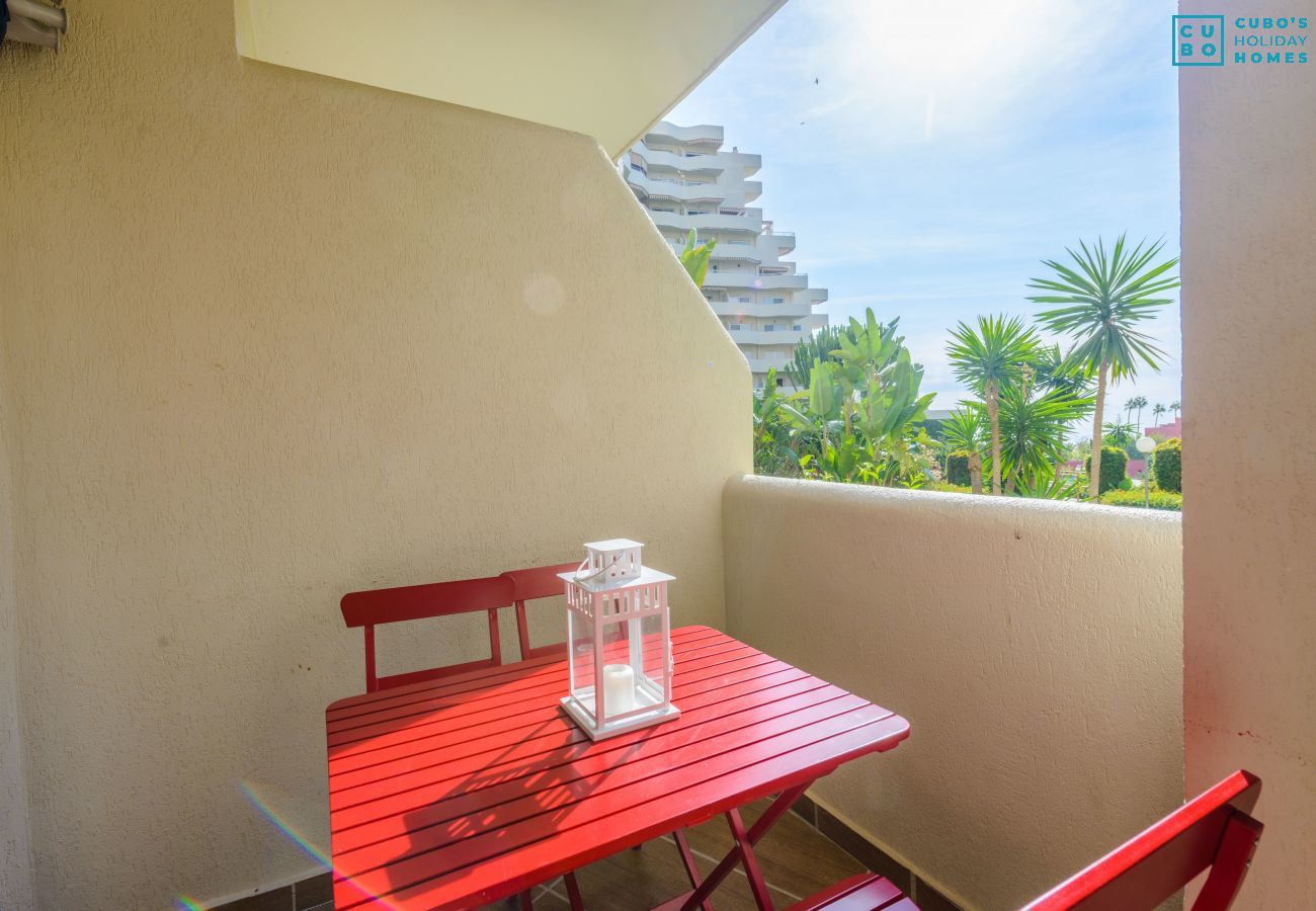 Terraza de este apartamento en Benalmádena