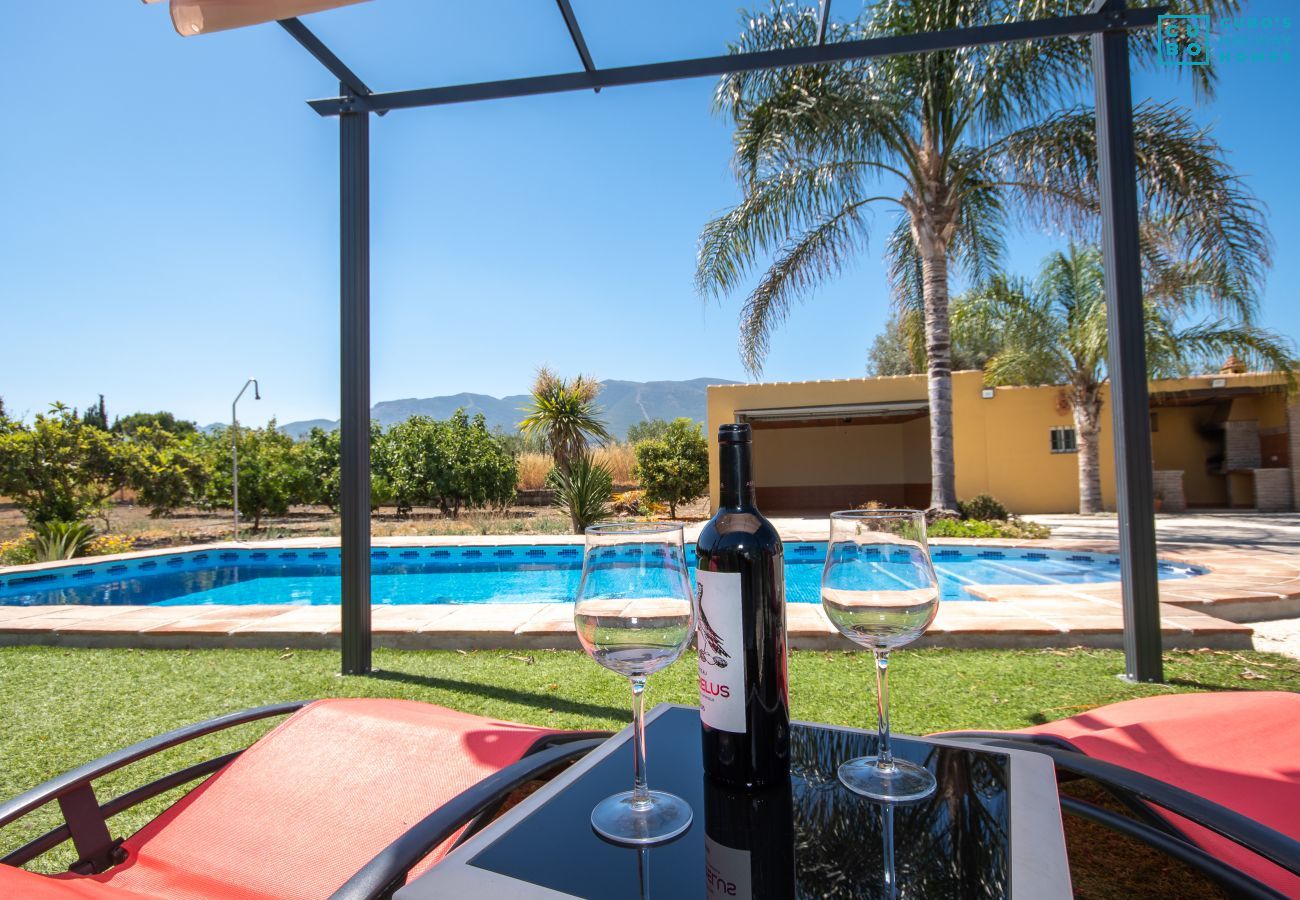 Piscina de esta finca en Alhaurín el Grande