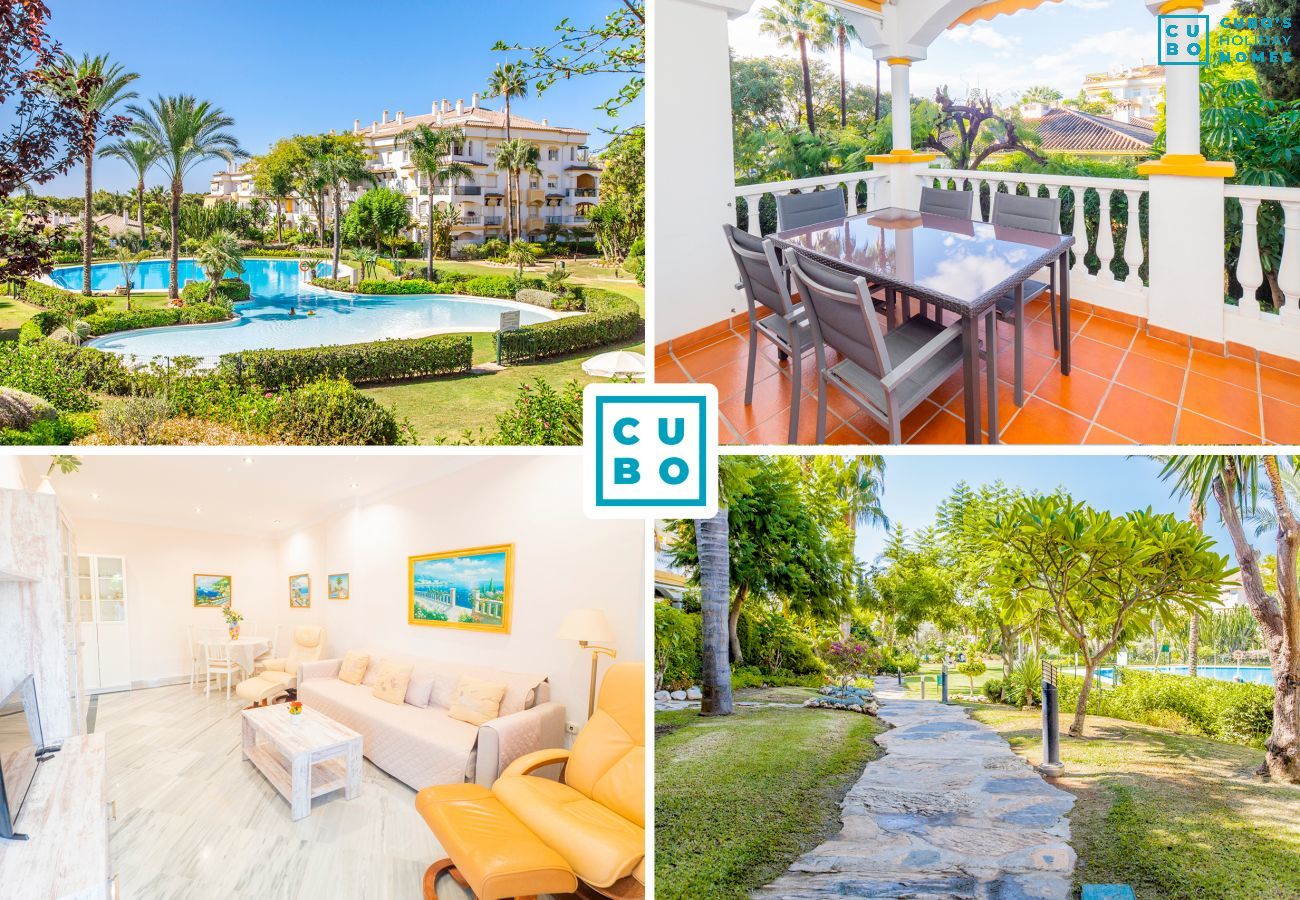 Encantador apartamento en Marbella con piscina para 4 personas.