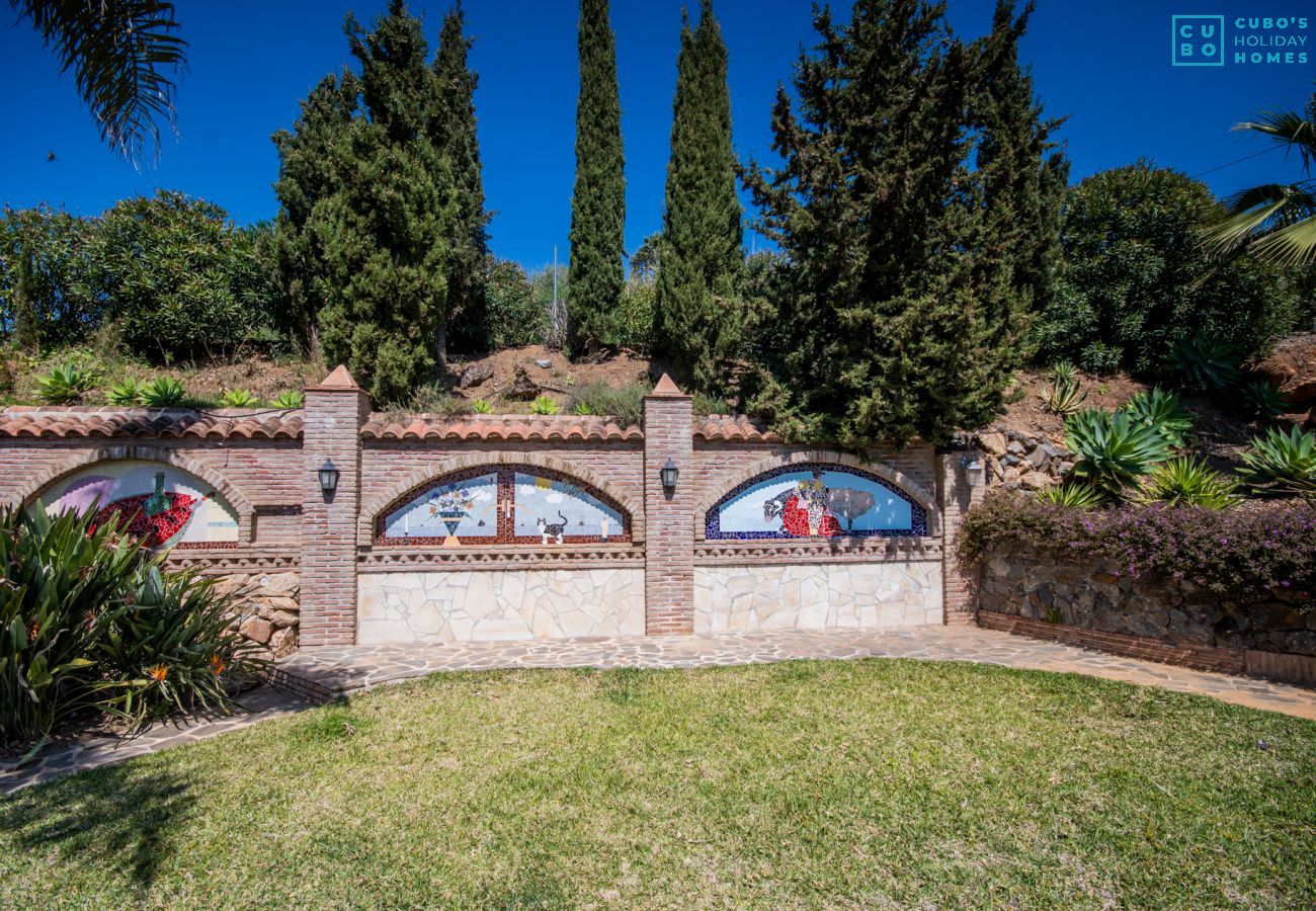 Jardín de este apartamento rural en Mijas Pueblo