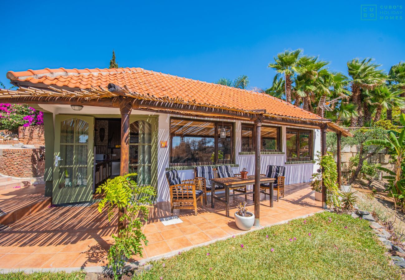 Terraza de este estudio rural en Mijas Pueblo