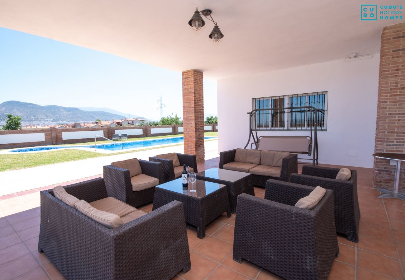 Terraza de esta Villa en Cártama