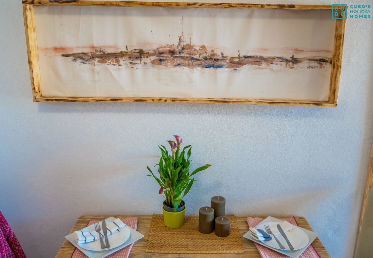 Salón de esta casa rural en Coín