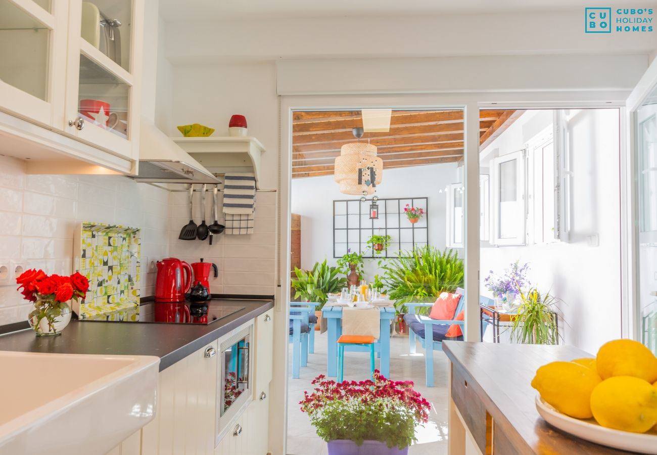 Cocina de esta casa rural en la Estación de Cártama