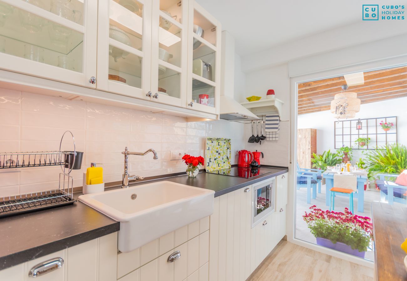 Cocina de esta casa rural en la Estación de Cártama