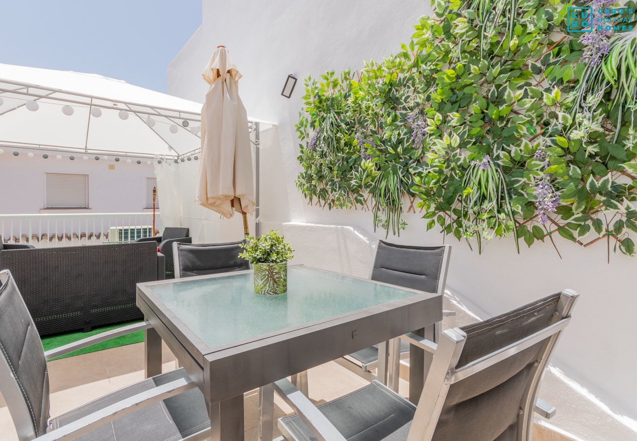 Terraza de este apartamento en el Rincón de la Victoria