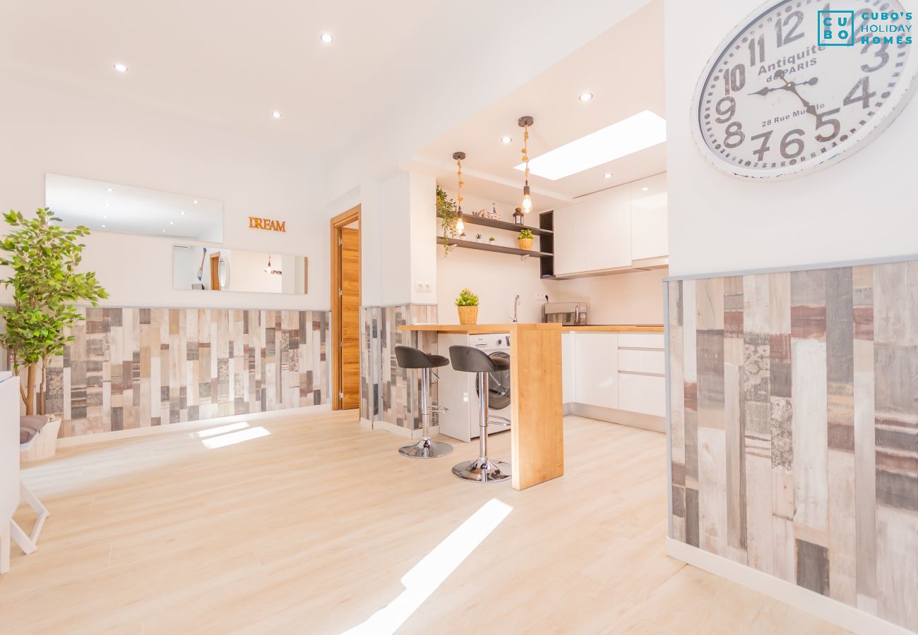 Salón-cocina de esta Casita en el Palo