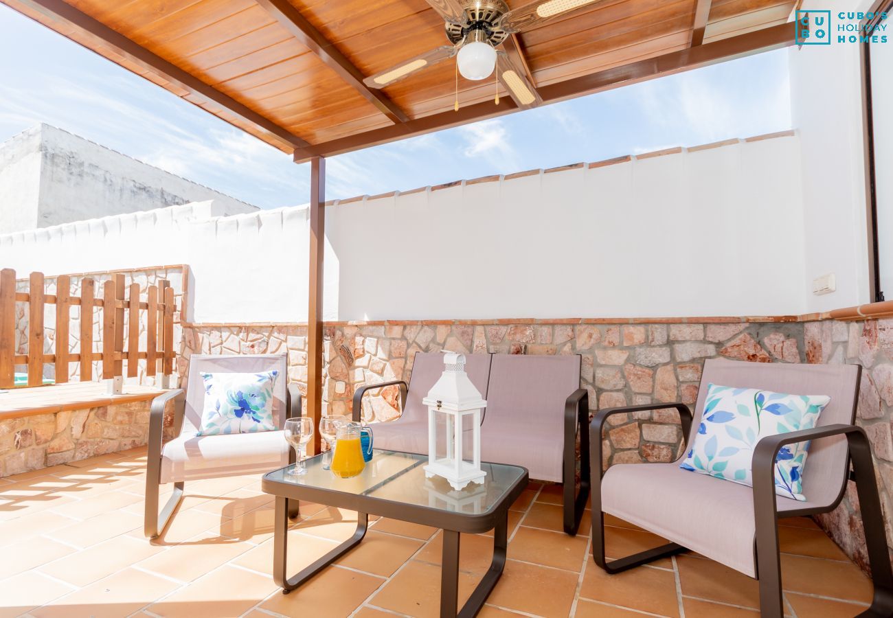 Terraza de esta casa en El Torcal