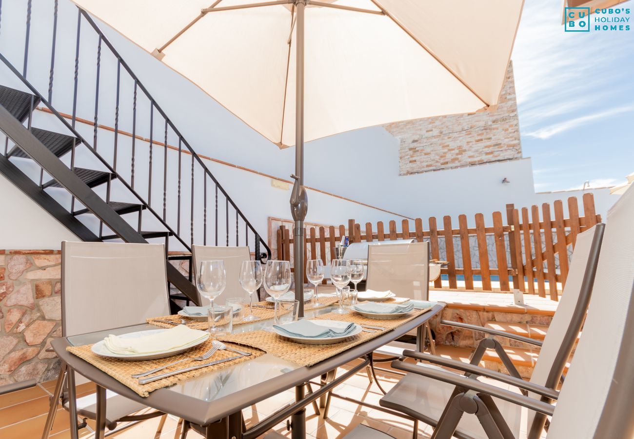 Terraza de esta casa en El Torcal