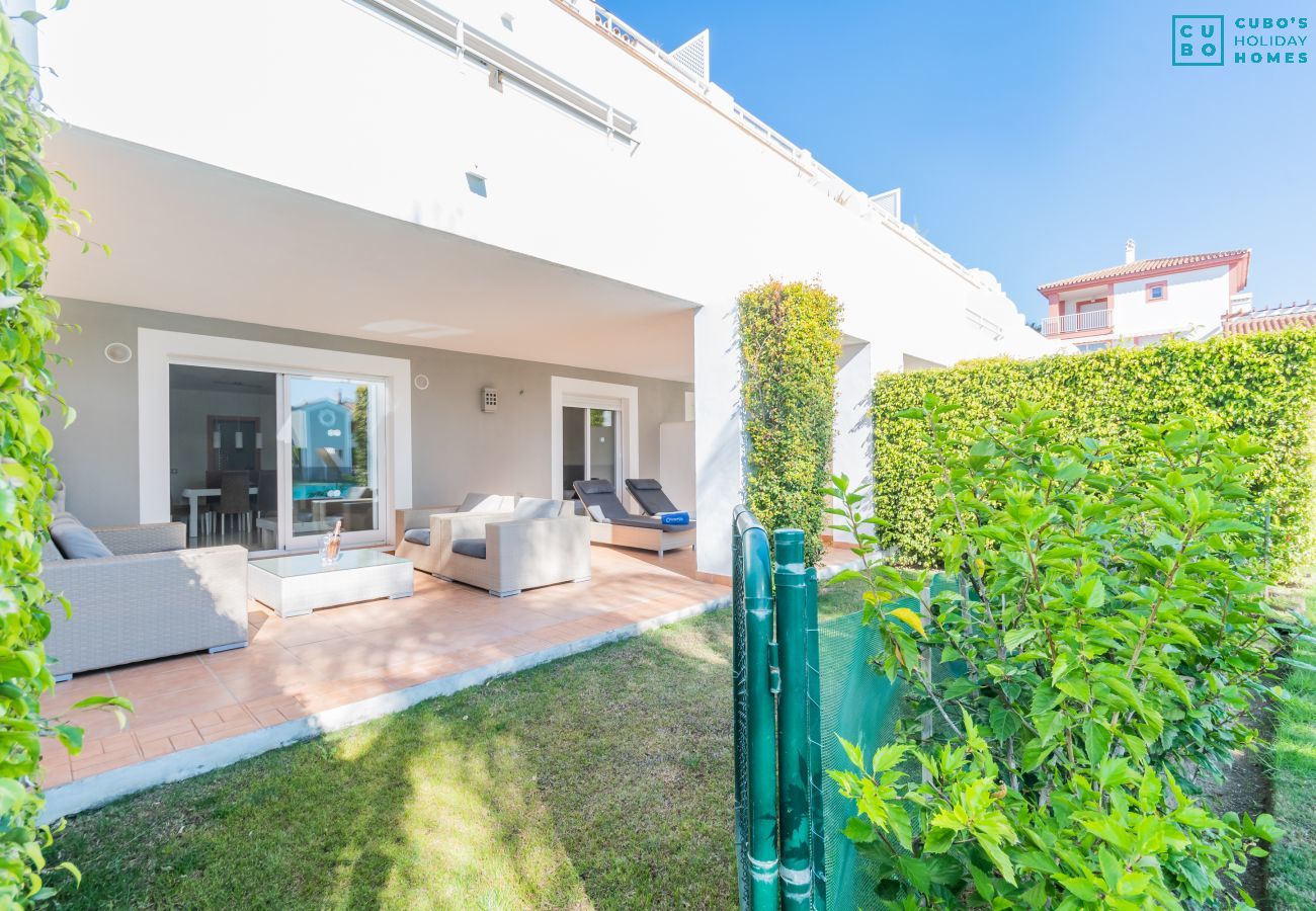 Terraza de este apartamento en Marbella