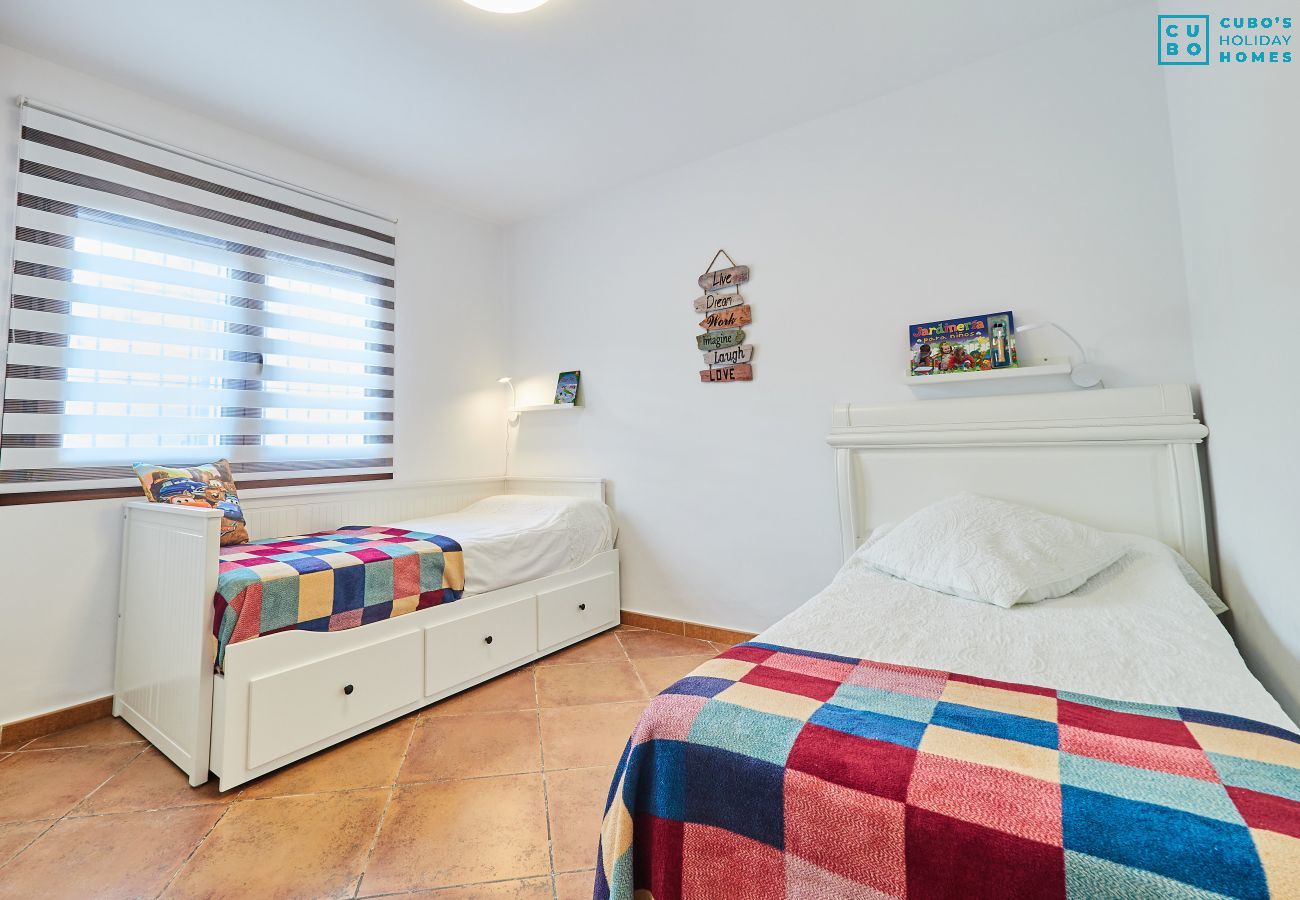 Dormitorio de esta finca en los Montes de Málaga