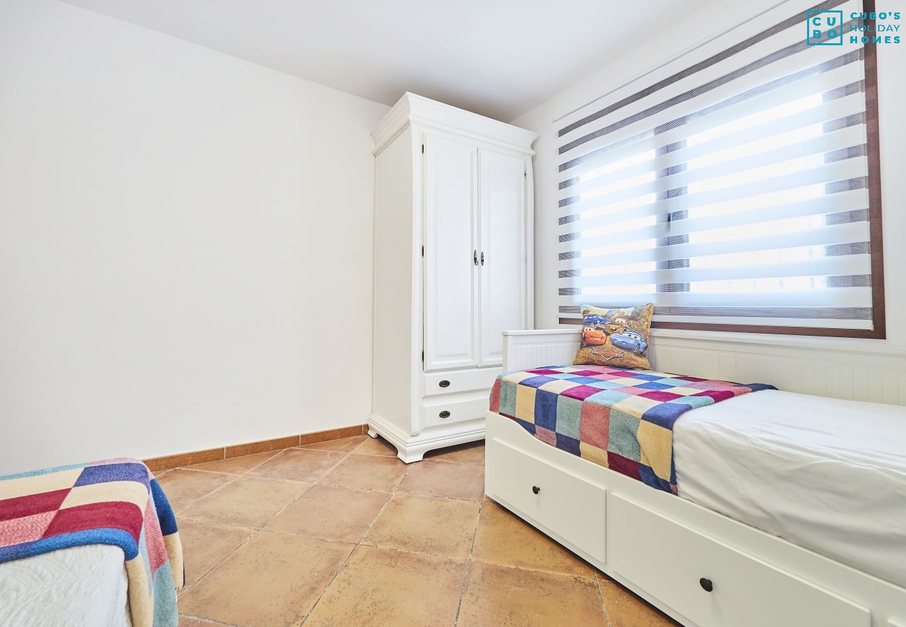 Dormitorio de esta finca en los Montes de Málaga