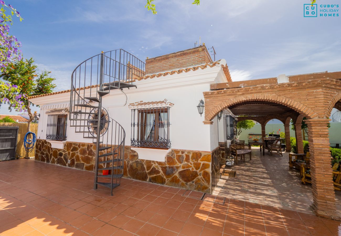 Terraza de esta casa rural en Alhaurín el Grande