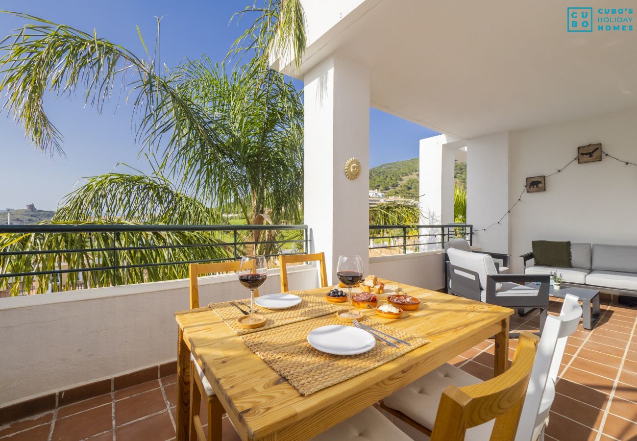 Terraza de este apartamento en Alhaurín el Grande