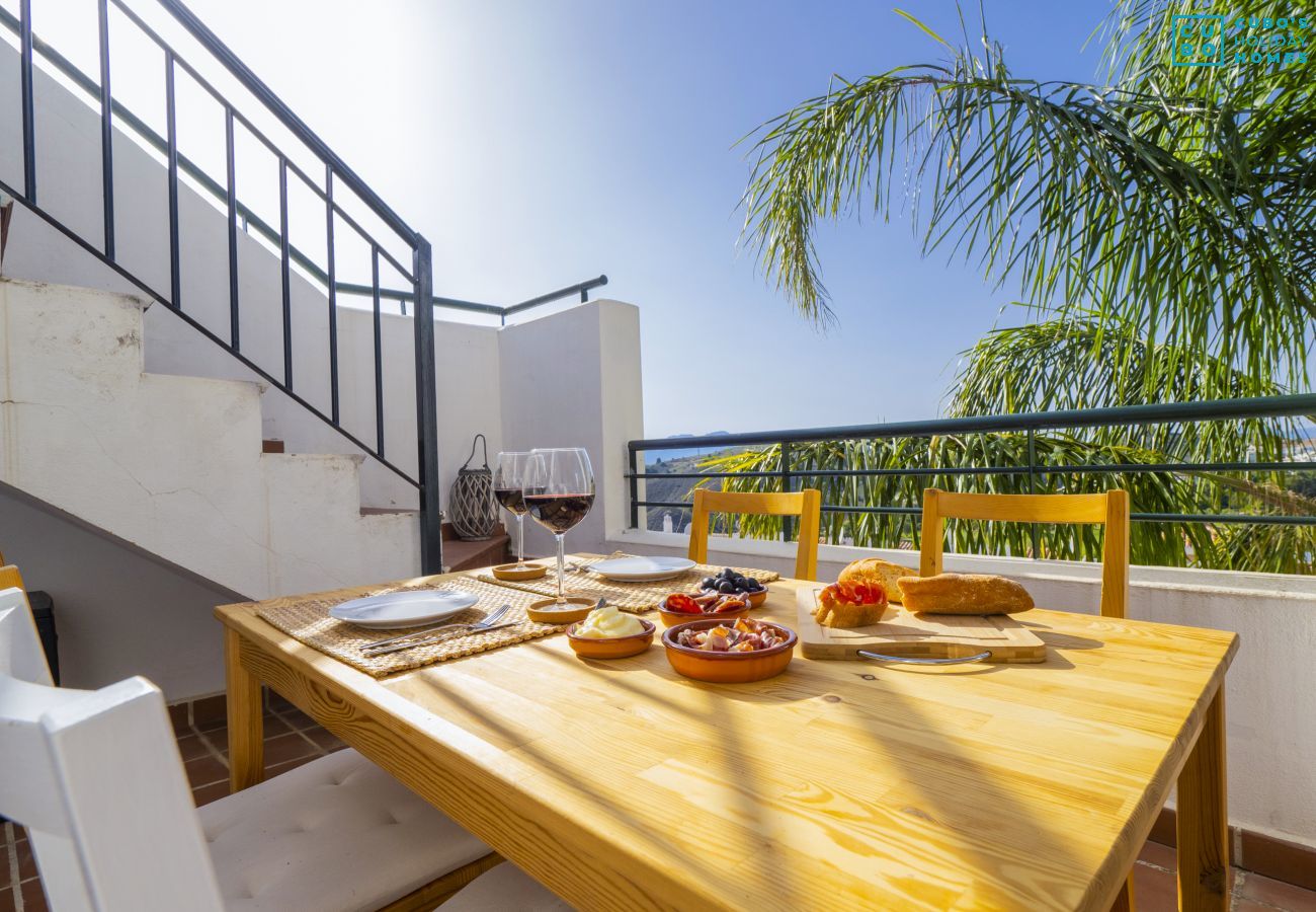 Terraza de este apartamento en Alhaurín el Grande