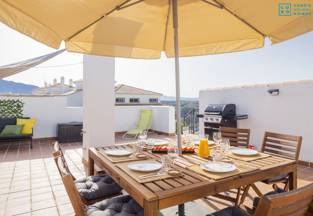 Terraza de este apartamento en Alhaurín el Grande