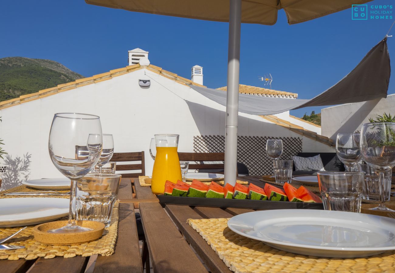 Terraza de este apartamento en Alhaurín el Grande