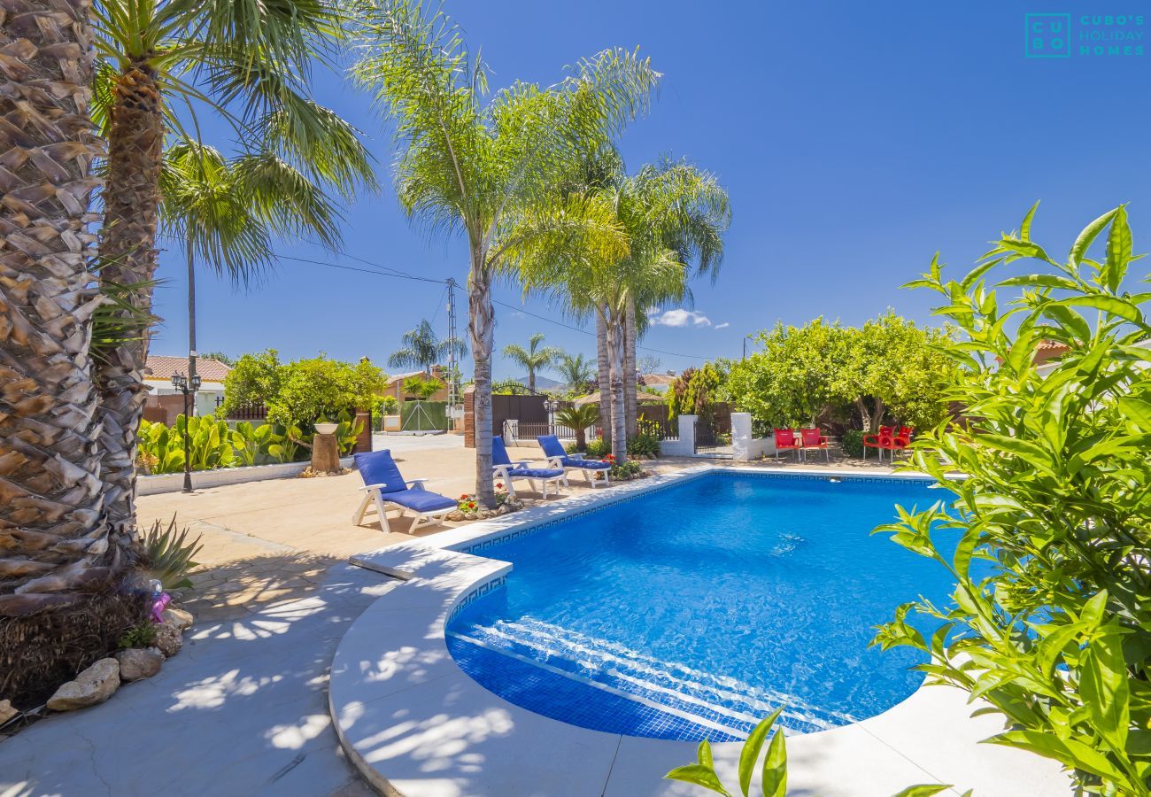 Piscina de este chalet en Alhaurín el Grande