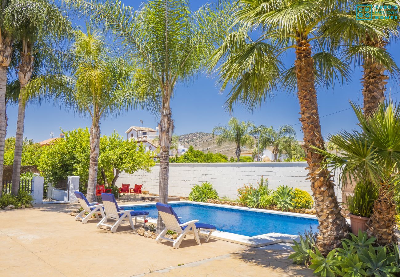 Piscina de este chalet en Alhaurín el Grande