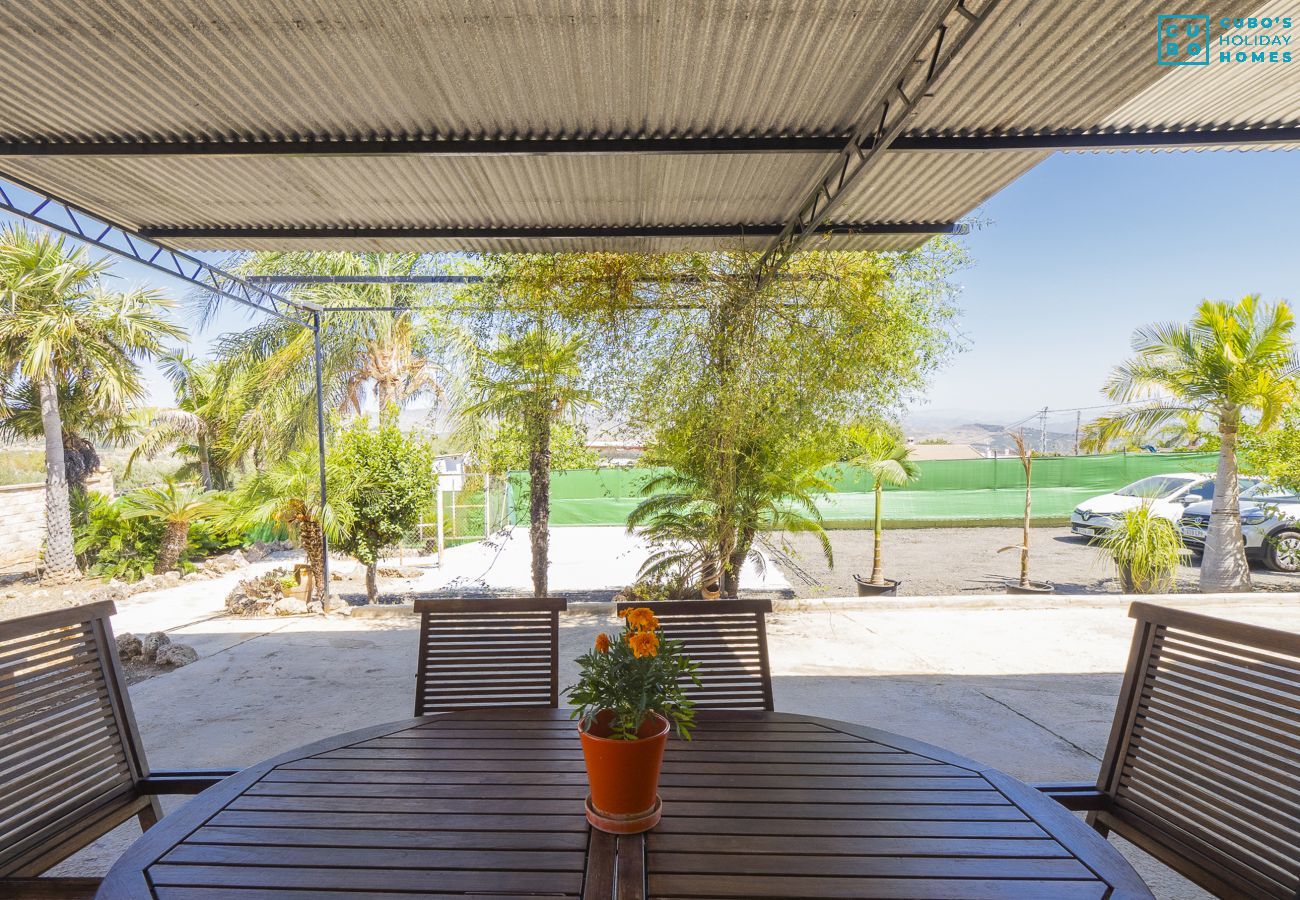 Terraza de esta casa de campo en Alhaurín de la torre