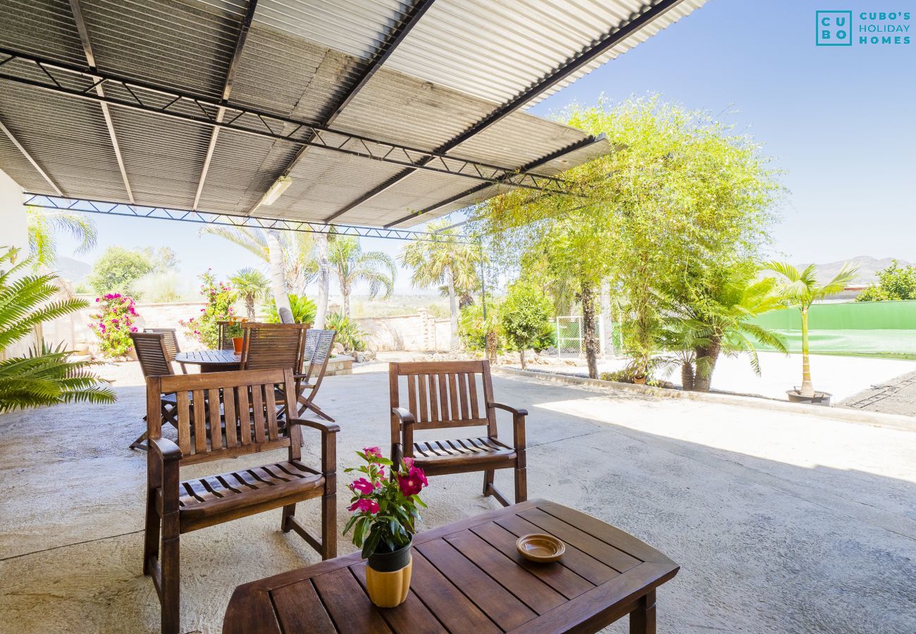 Terraza de esta casa de campo en Alhaurín de la torre