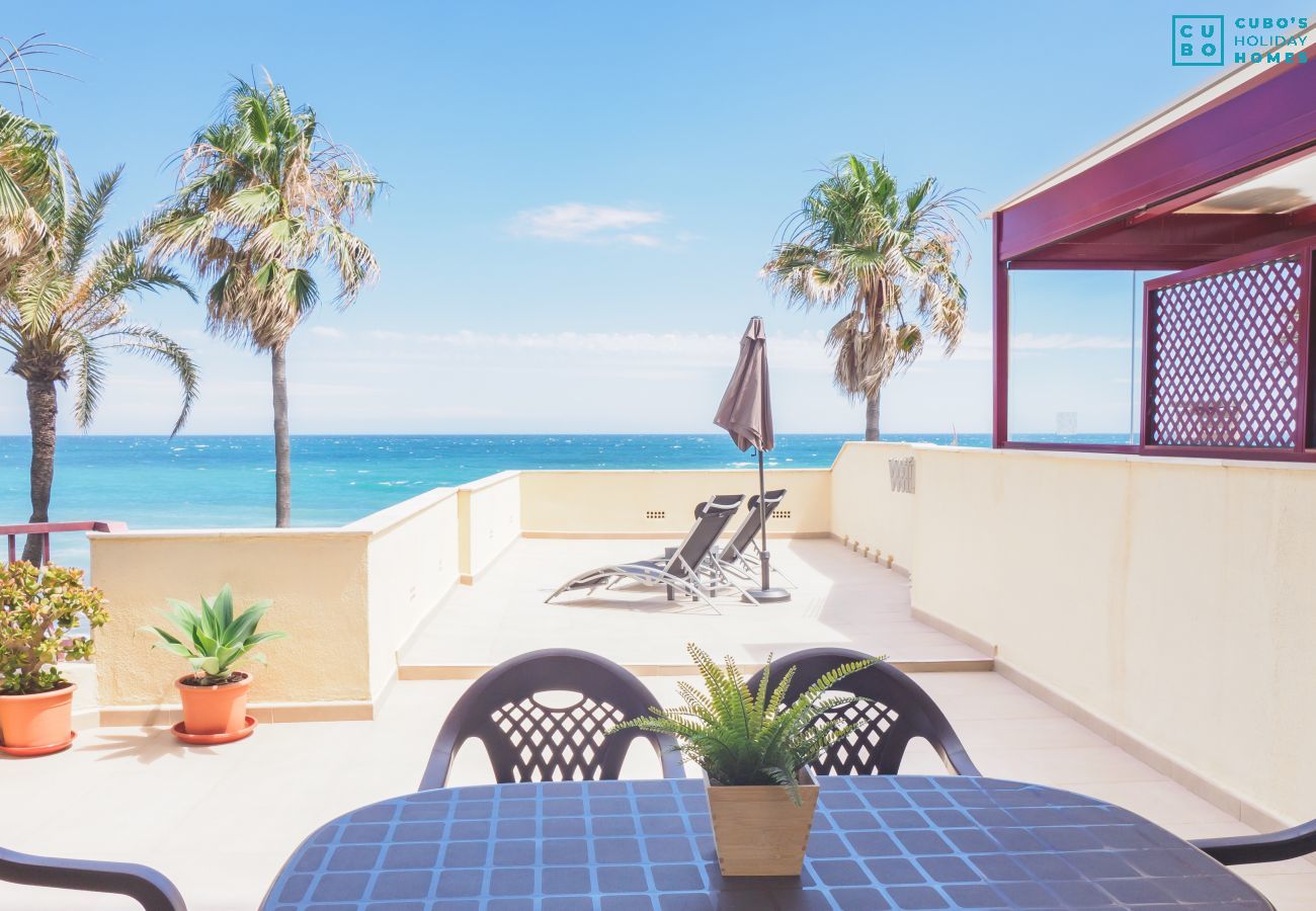 Terraza del apartamento Oceanview Lubina 