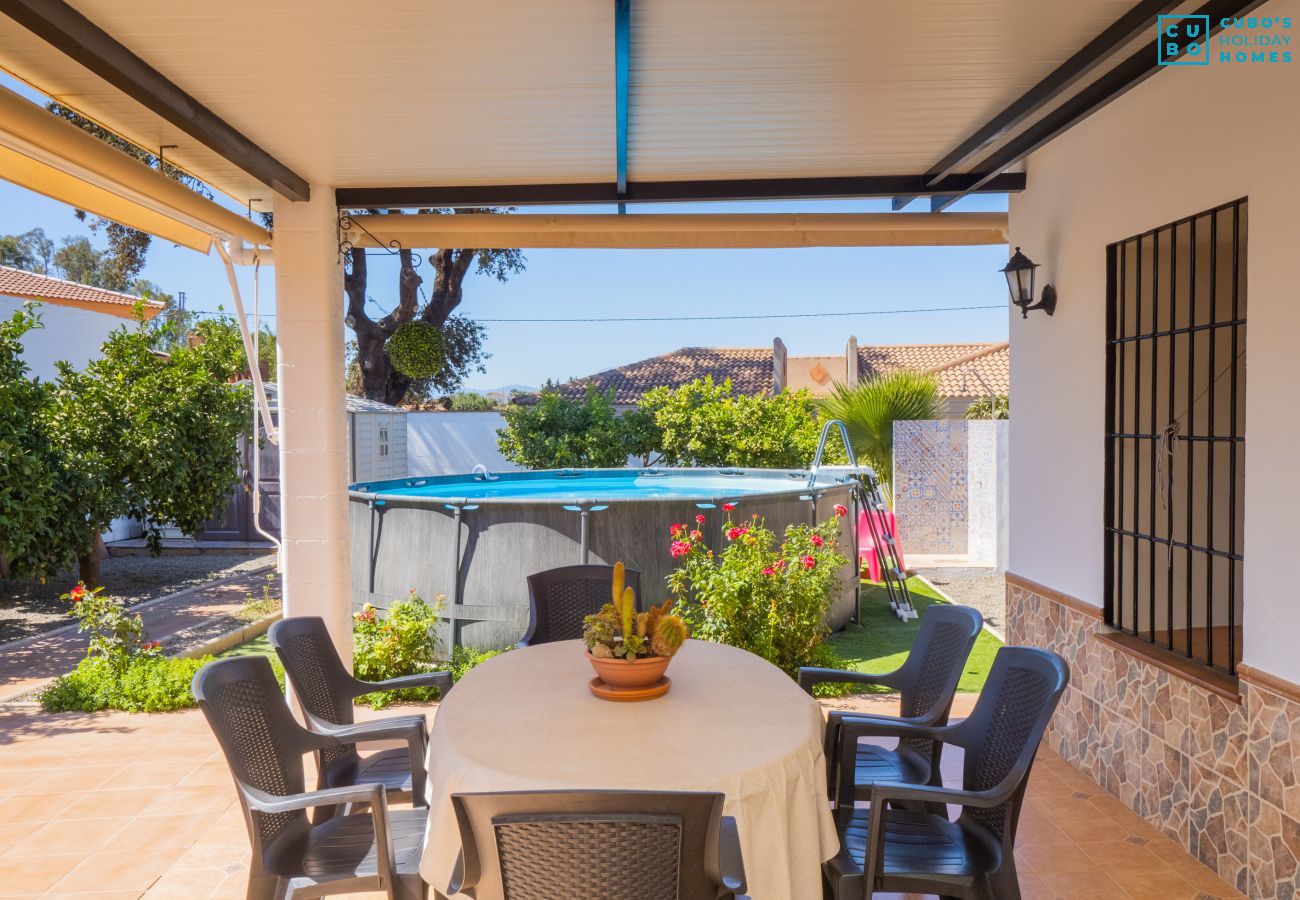 porche, exteriores, piscina privada, golf Costa del Sol 