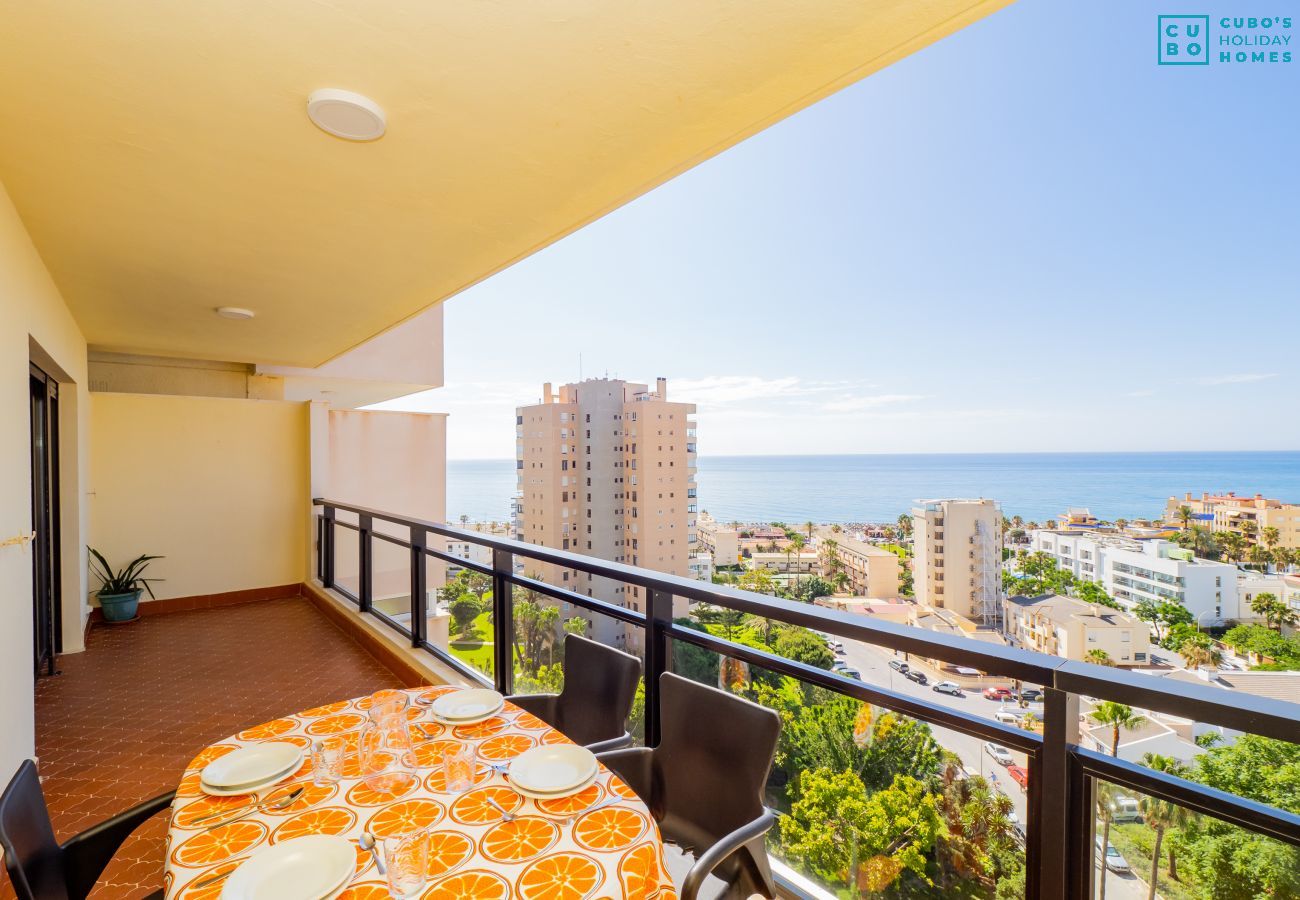 Vista desde la terraza del apartamento en Torremolinos, Málaga