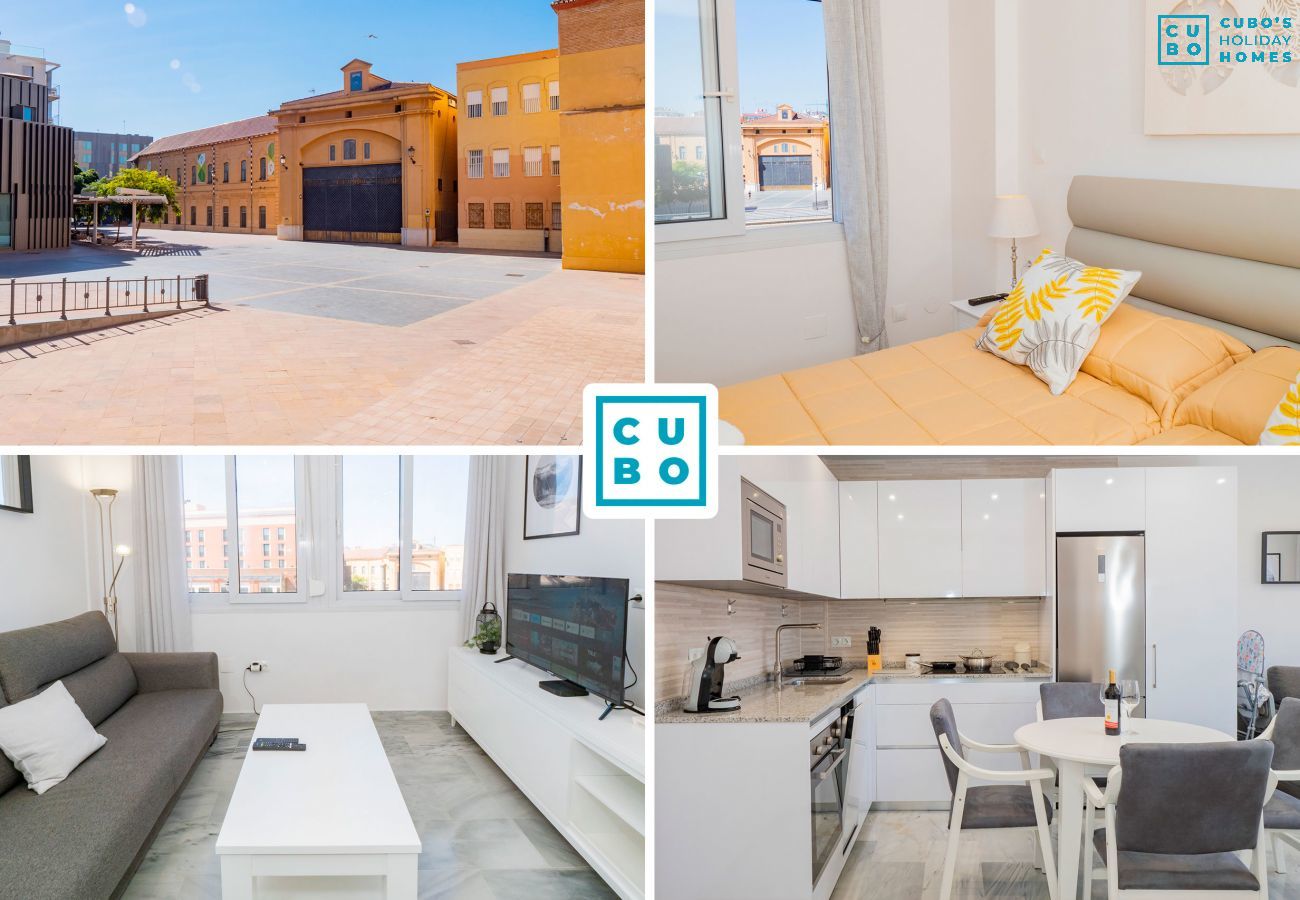 Encantador apartamento en el centro de Málaga para 4 personas.