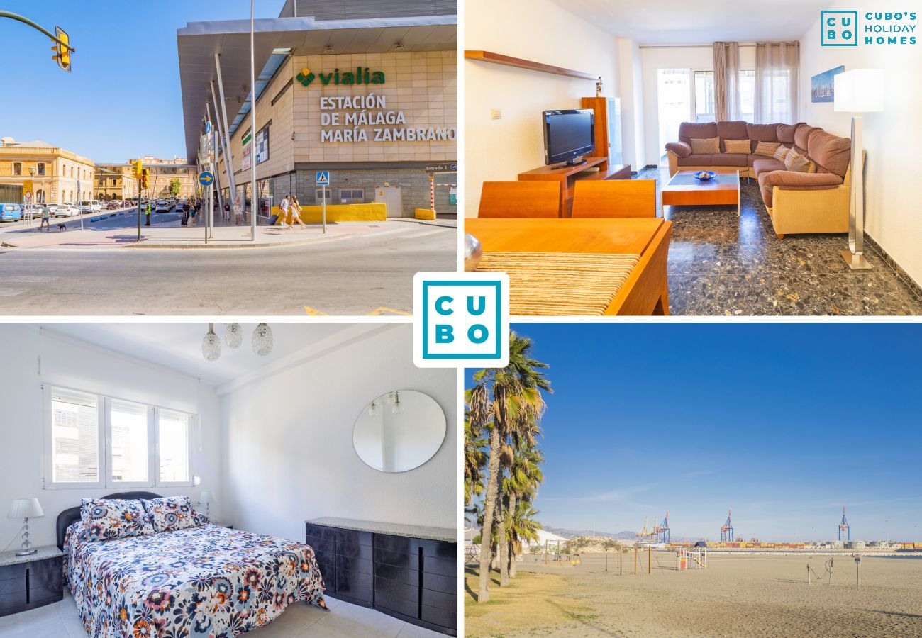 Encantador apartamento en Málaga centro para 5 personas.