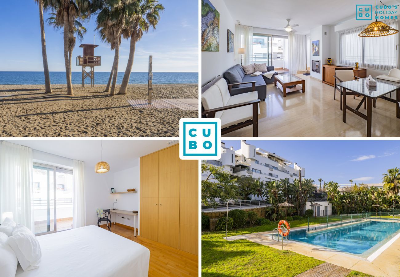 Maravilloso apartamento vacacional en Mijas Costa con piscina